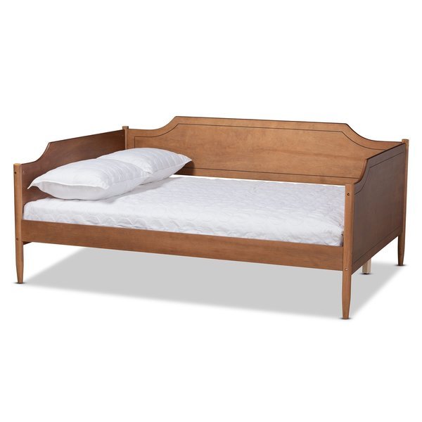 Alya Classic Traditional Farmhouse Walnut Brown Finished Wood Full Size Daybed, Baxton Studio, Mfr#: 182-11173-Zoro